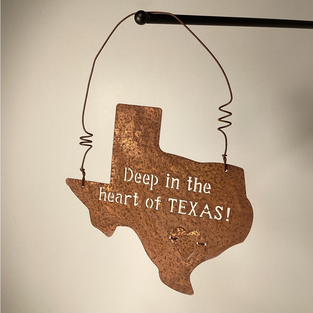 Metal Texas handmade art decor